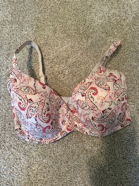 Soma Pink Paisley Underwire Bra